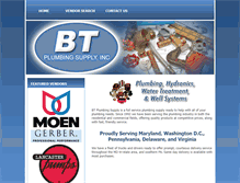 Tablet Screenshot of btplumbingsupply.com